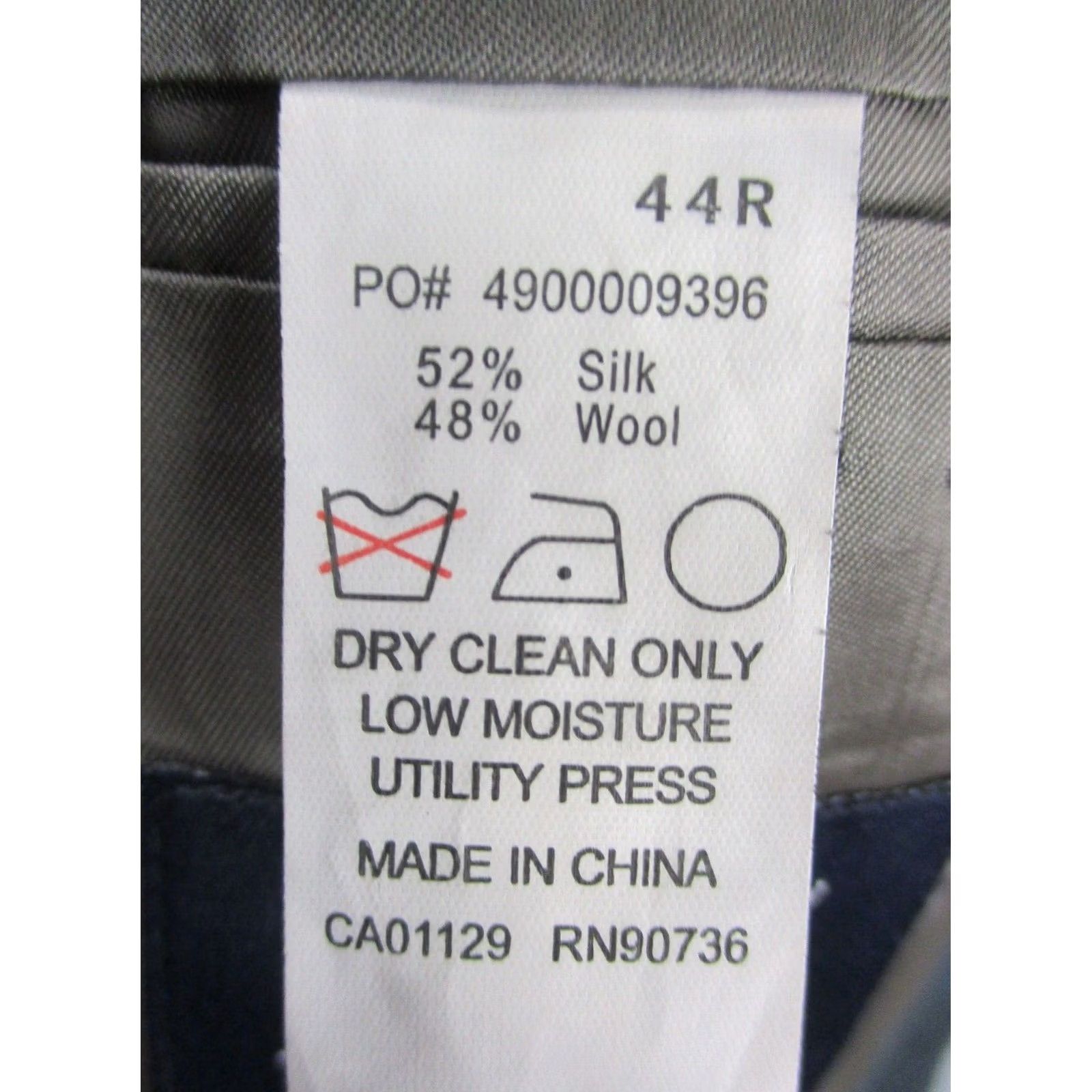 Ralph Lauren VINTAGE Ralph Lauren Blue Label Blazer 44R Dark Gray Silk Wool Double Vented Men Blazer Size 44R - 4 Thumbnail