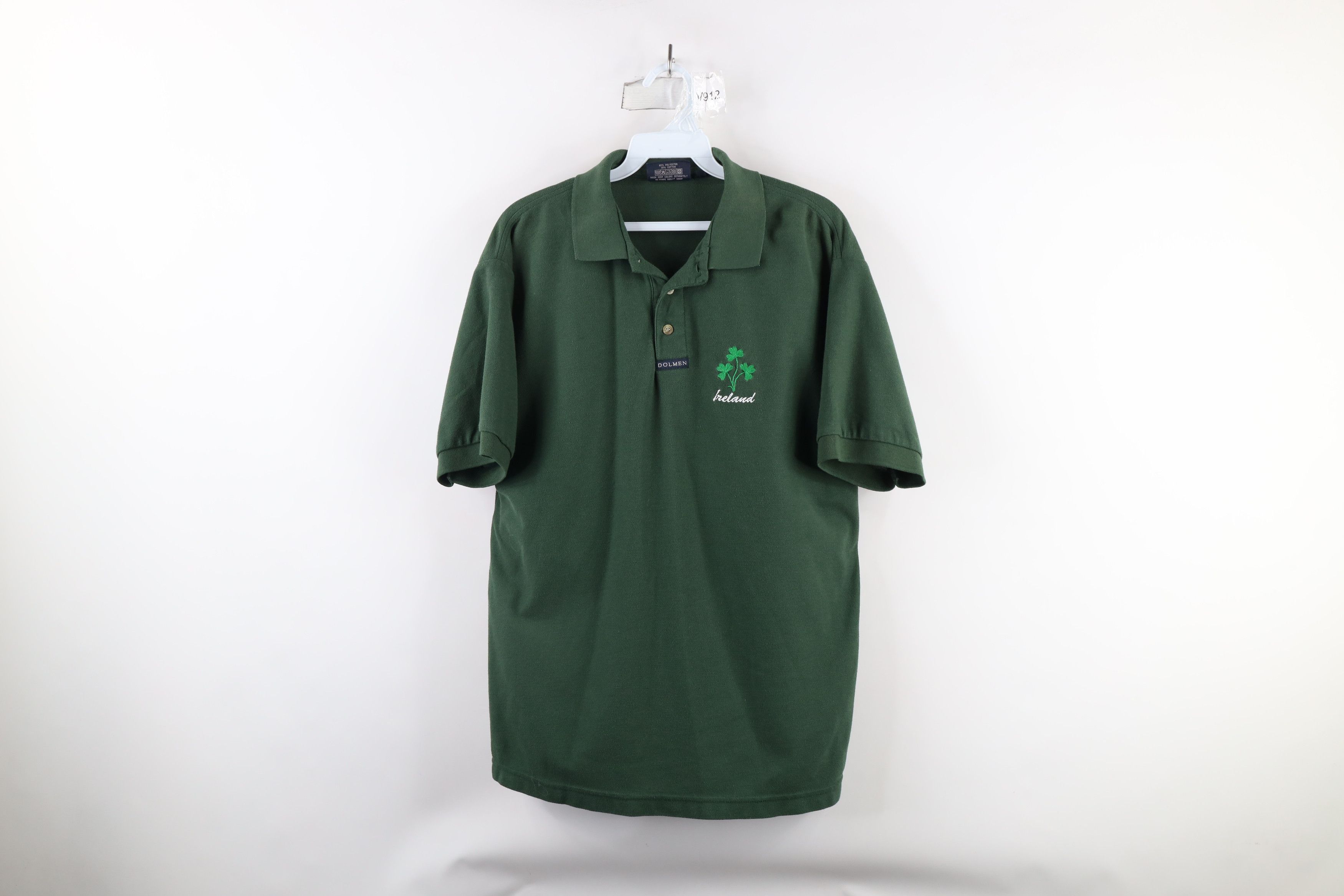 Vintage Vintage 90s Streetwear Spell Out Ireland Rugby Polo Shirt Size US M / EU 48-50 / 2 - 1 Thumbnail
