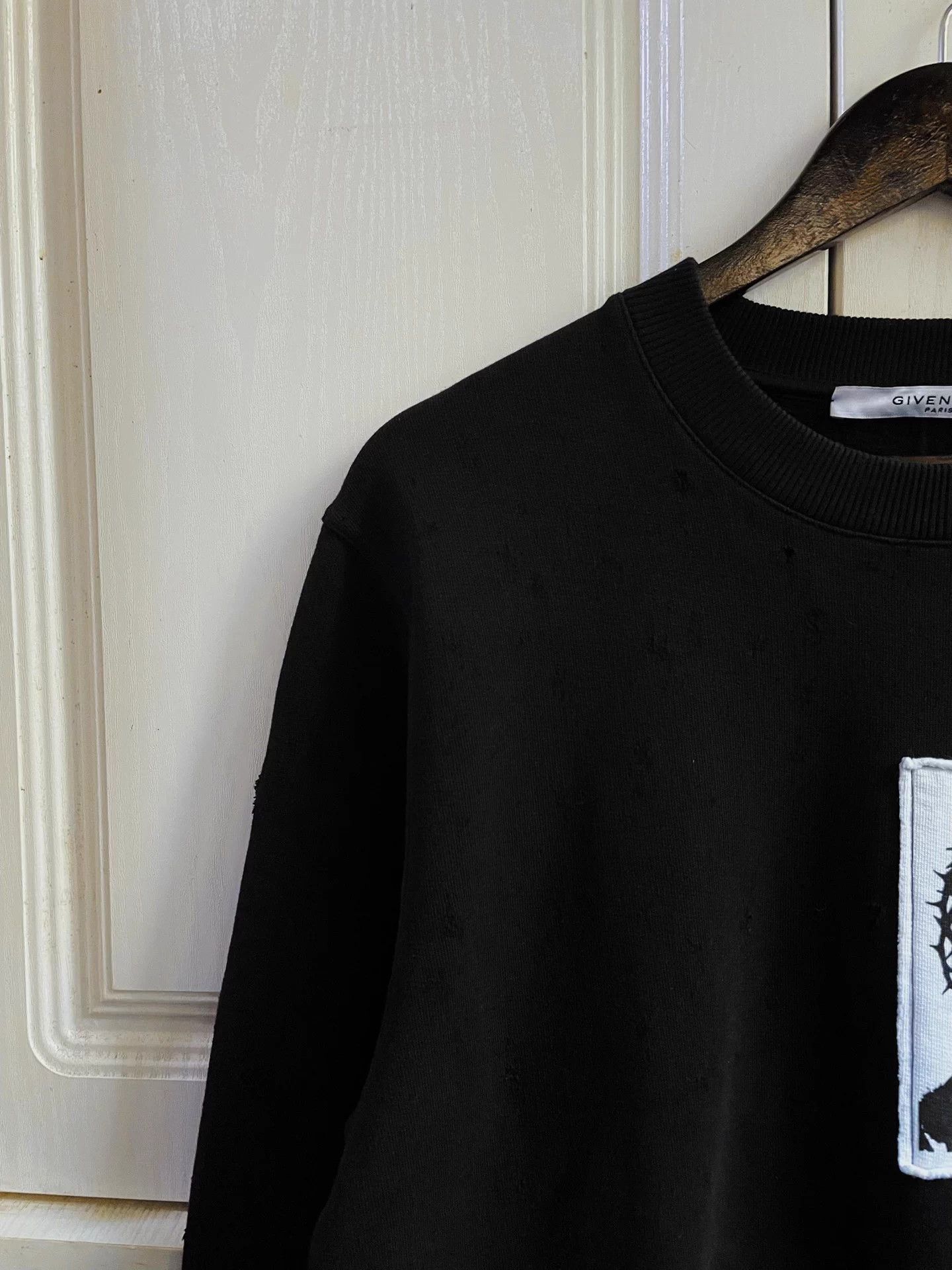 Givenchy Givenchy Runway Limited Distressed Jesus Patch Sweatshirt Size US M / EU 48-50 / 2 - 5 Thumbnail