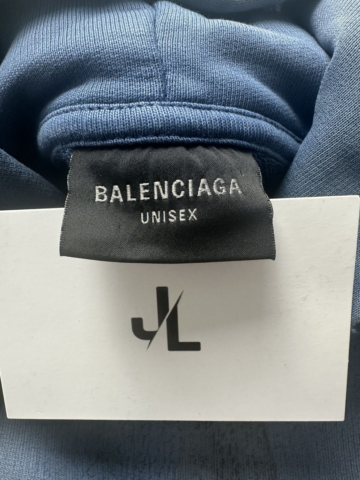 Balenciaga Balenciaga Paris Moon hoodie faded blue Sz2 NEW Size US M / EU 48-50 / 2 - 6 Thumbnail