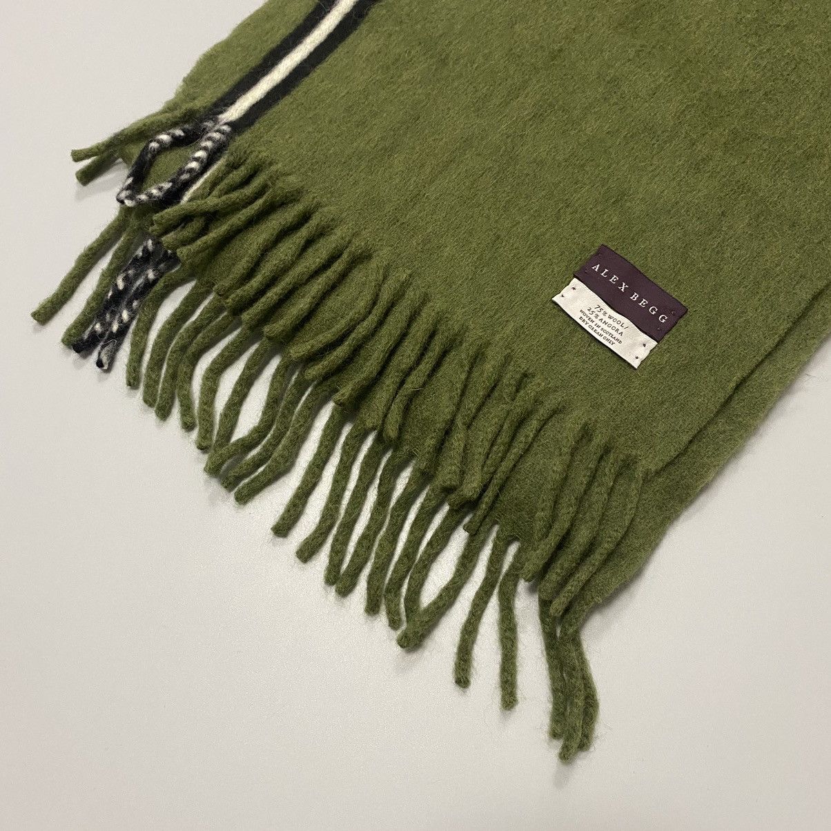 Alex Begg Made in Scotland 80% Wool Scarf Unisex