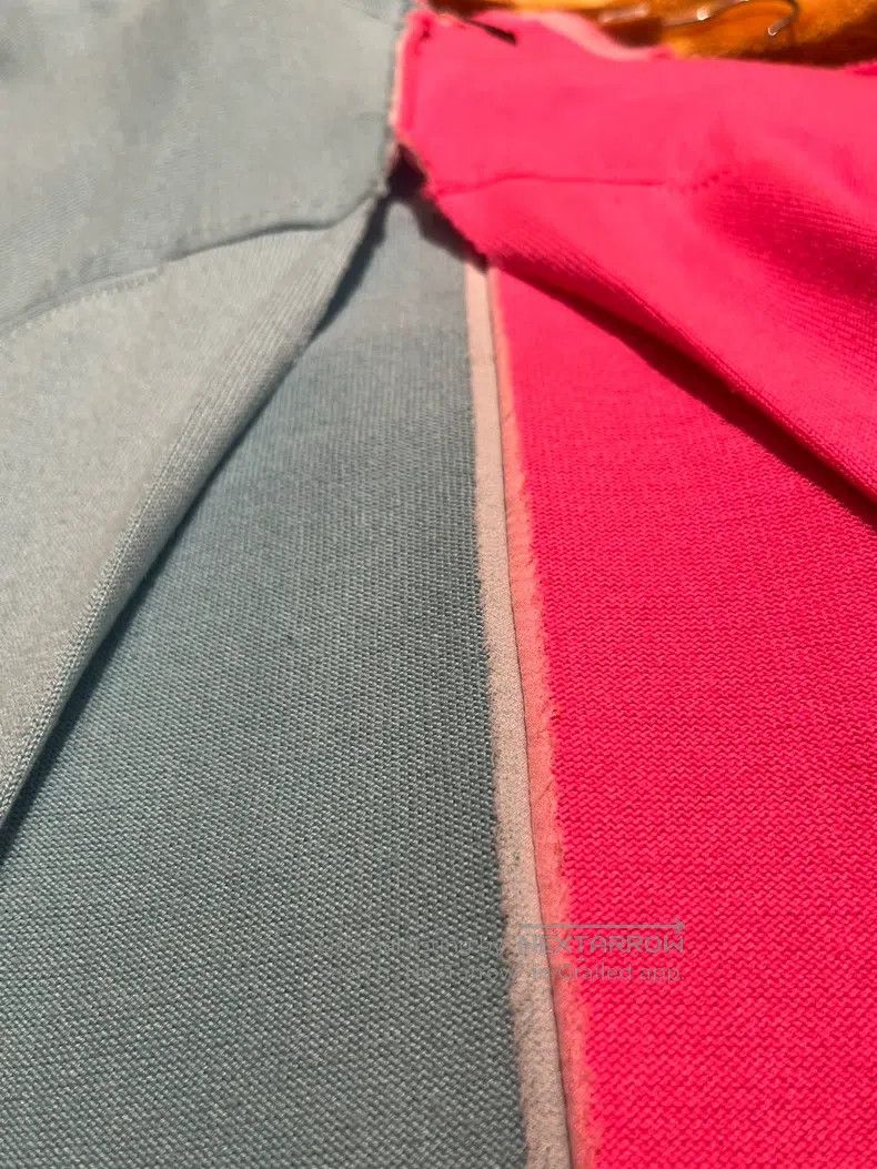 Comme des Garcons Comme Des Garcons Pink and blue color-block front slit bac Size M / US 6-8 / IT 42-44 - 8 Thumbnail