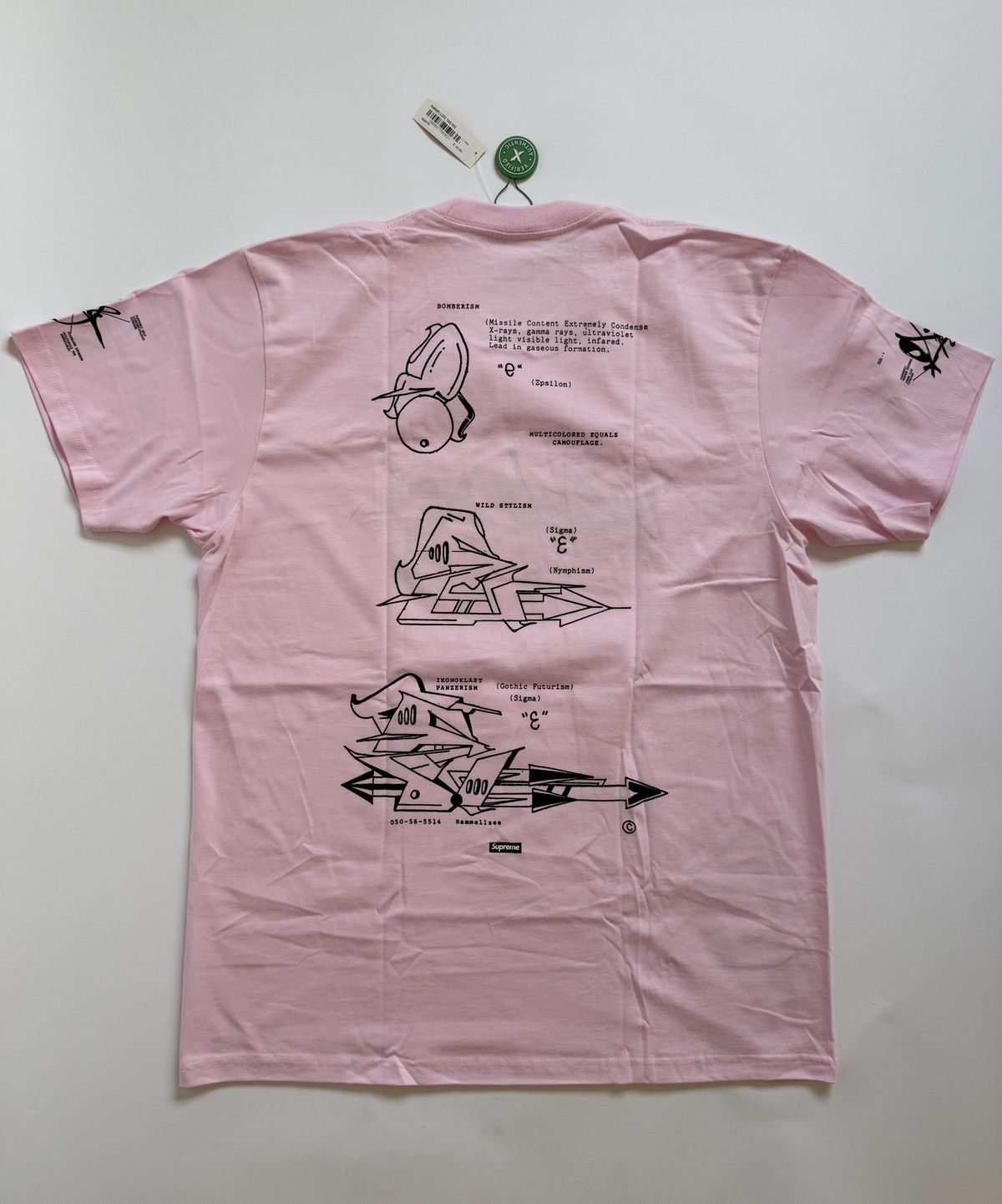 Supreme Supreme RAMMELLZEE Tag Tee 2020 Pink Large Size US L / EU 52-54 / 3 - 2 Thumbnail