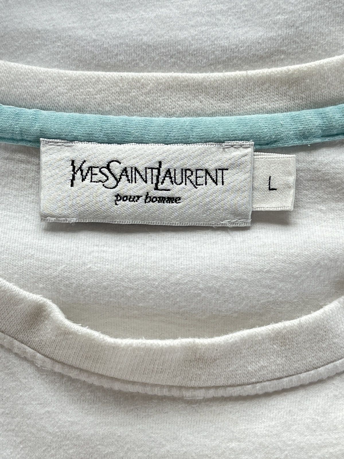 Yves Saint Laurent Vintage Yves Saint Laurent Tee YSL Paris Cropped Boxy Size US M / EU 48-50 / 2 - 7 Thumbnail
