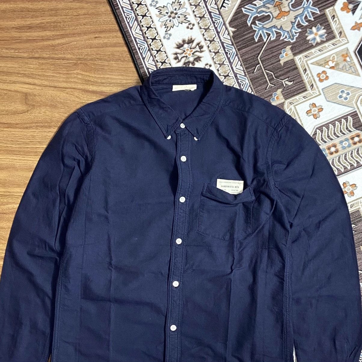 Designer × Japanese Brand × Sandinista MFG SANDINISTA MFG "ORGANIC COTTON RELAX TYPEWRITER SHIRT" NAVY Size US S / EU 44-46 / 1 - 4 Thumbnail