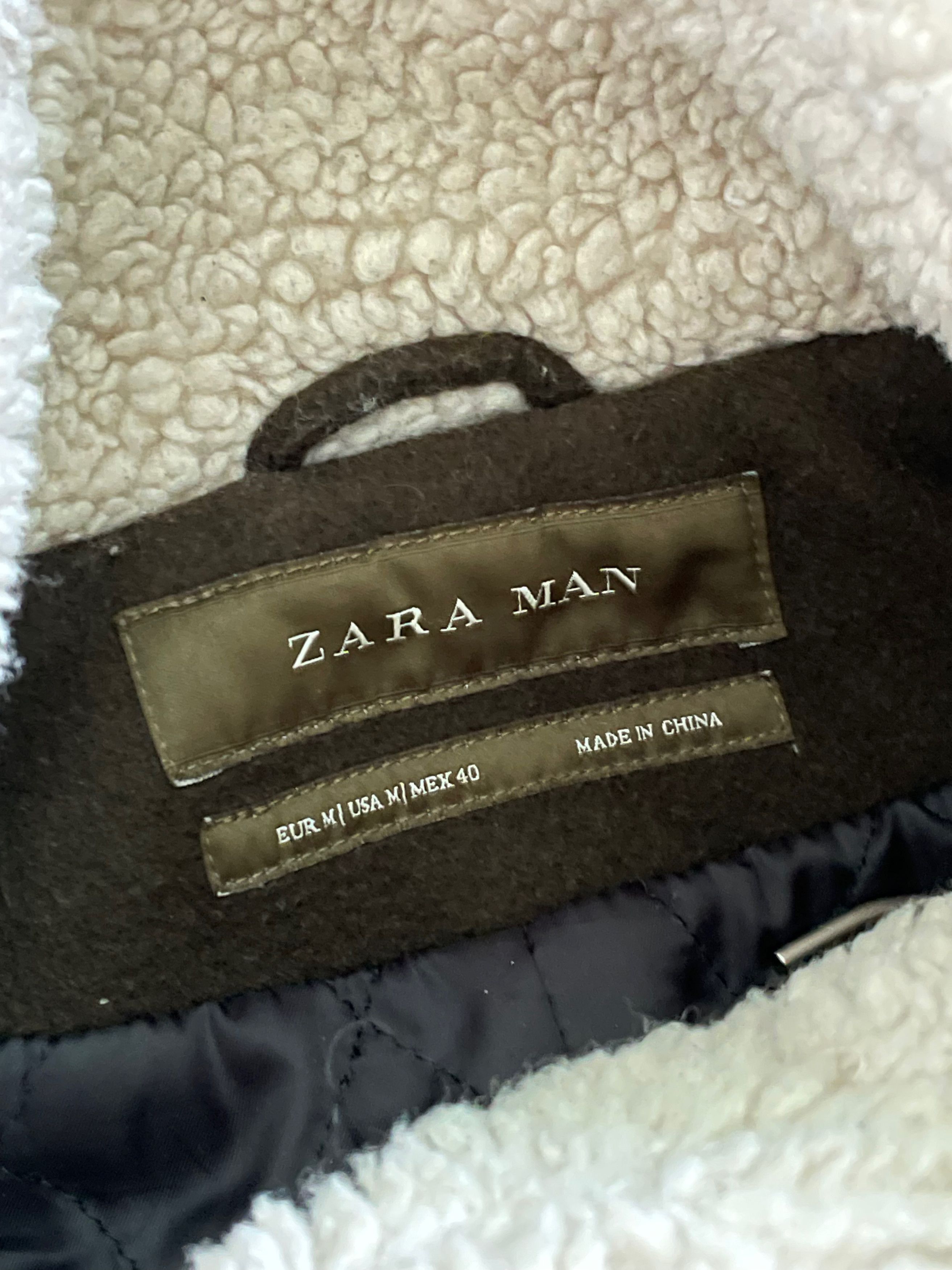 Zara Zara Man Wool Long Shearling Military B3 Jacket Coat Size US M / EU 48-50 / 2 - 6 Thumbnail