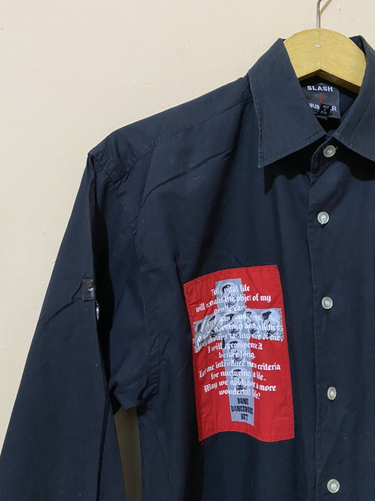 If Six Was Nine Slash Number Poem Vkei Punk Style Shirt Size US M / EU 48-50 / 2 - 3 Thumbnail