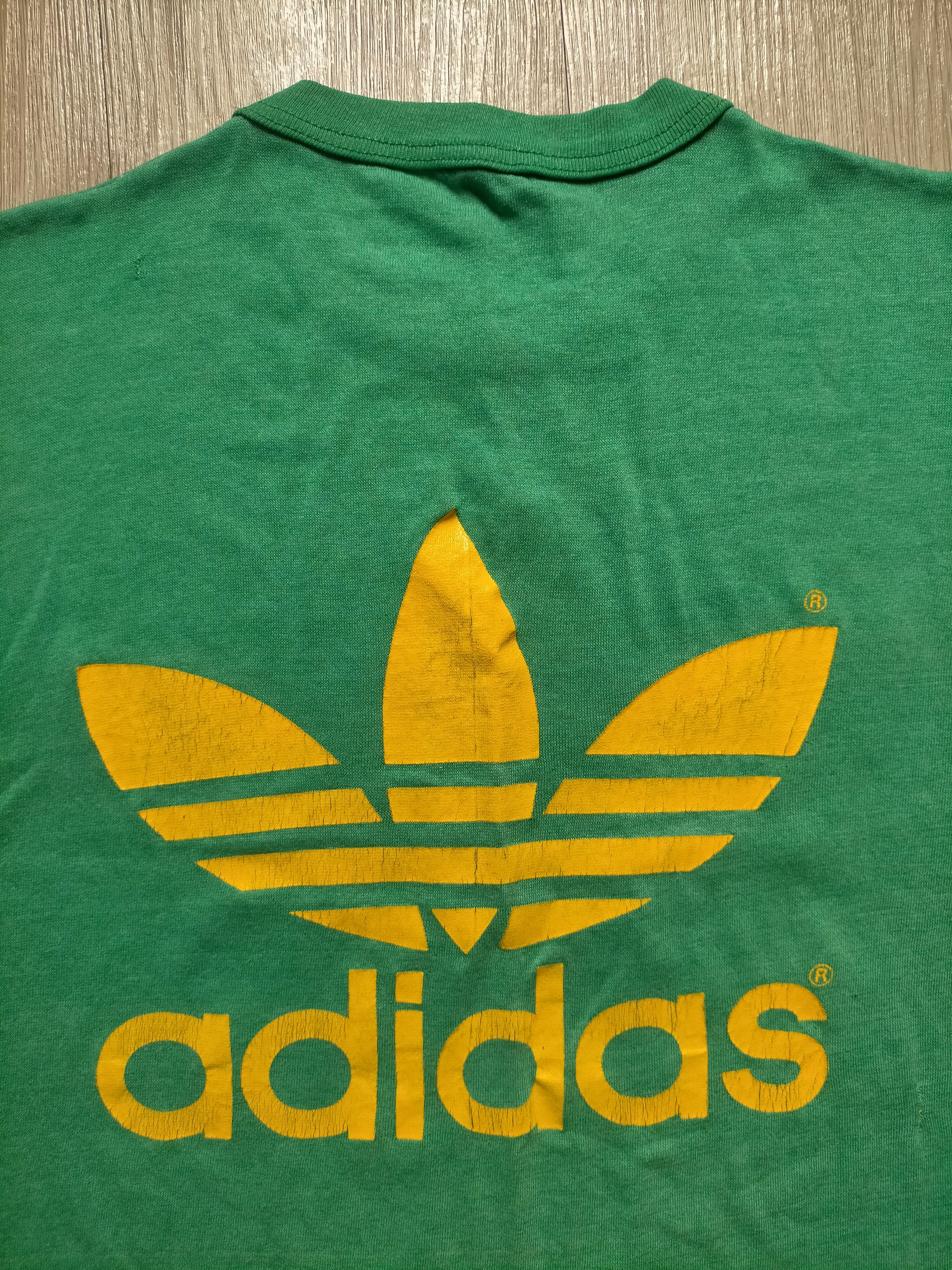 Adidas Vintage 80 adidas trefoil single stich tee Size US S / EU 44-46 / 1 - 3 Thumbnail