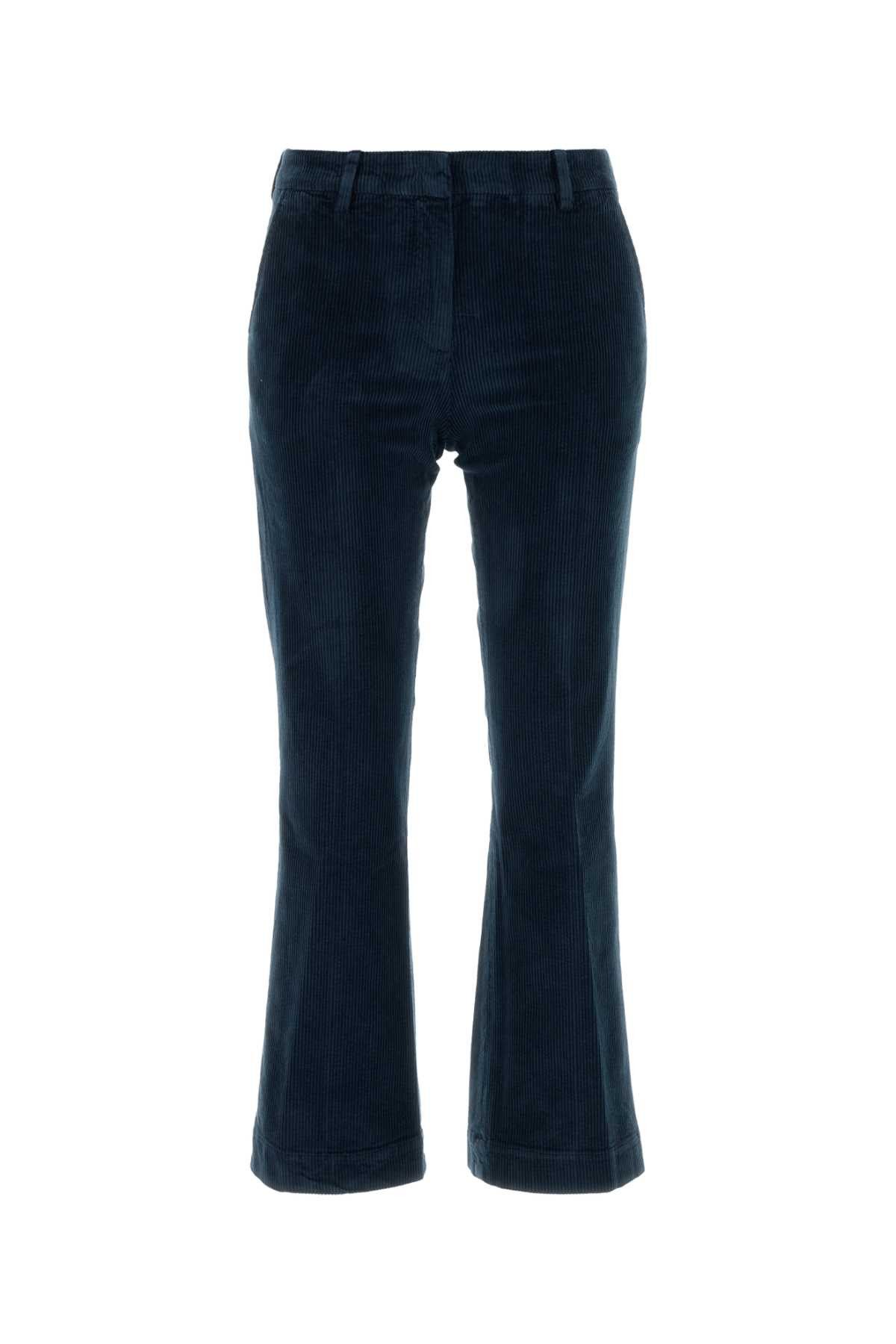 PT Torino Blue Stretch Corduroy Pant Size 27" / US 4 / IT 40 - 1 Thumbnail