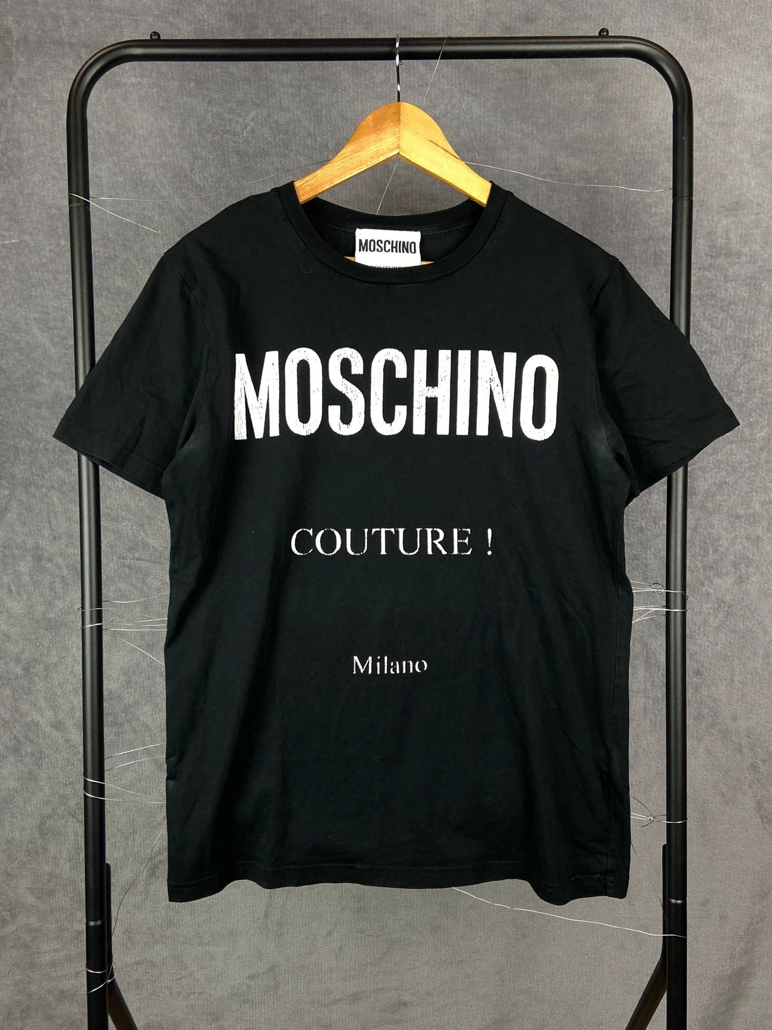 Moschino Moschino Couture Milano Black Tee M High End Size US M / EU 48-50 / 2 - 1 Thumbnail