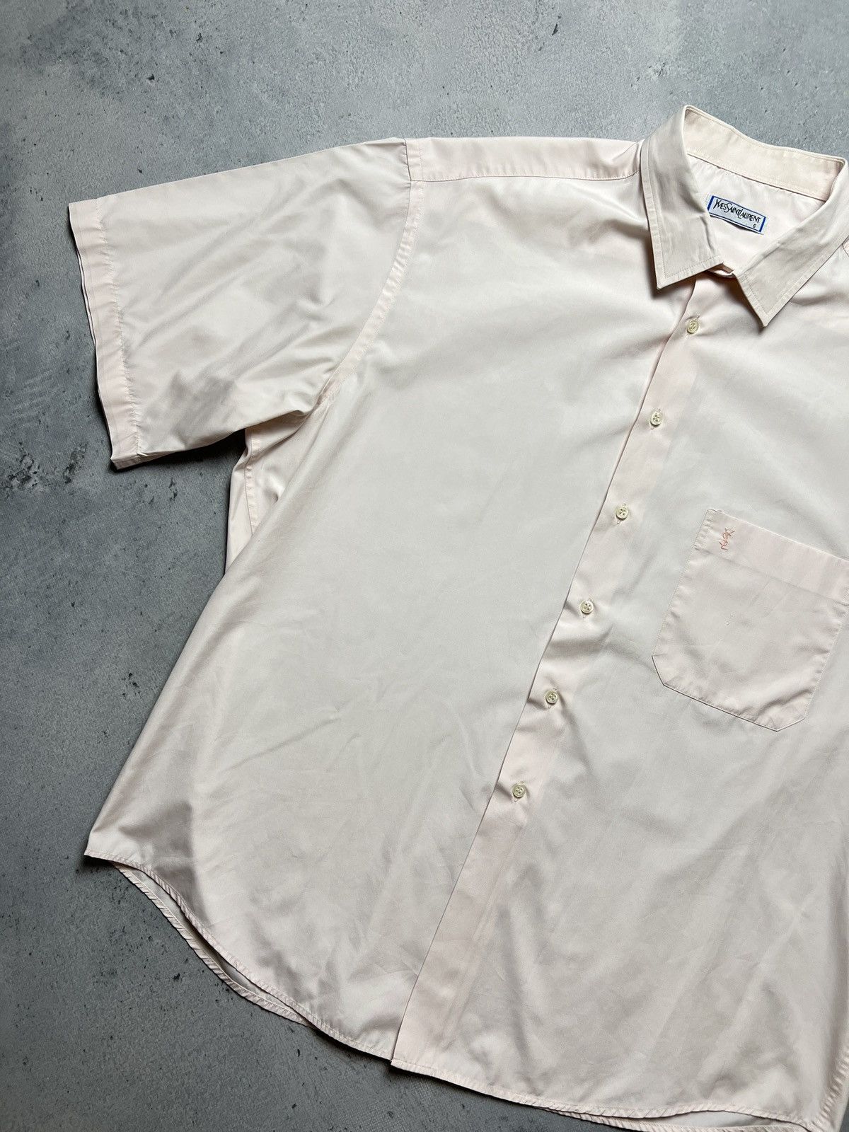 Yves Saint Laurent YSL Shirt Cotton Yves Saint Laurent Summer Shirtsleeve 90s Size US XXL / EU 58 / 5 - 12 Thumbnail