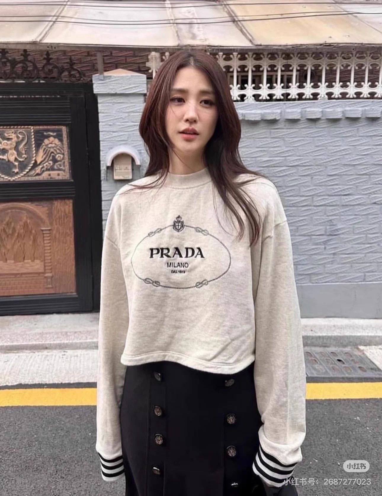 Prada Prada Oatmeal Classic Logo Hoodie XS Oversized Soft Feel Size XS / US 0-2 / IT 36-38 - 8 Thumbnail
