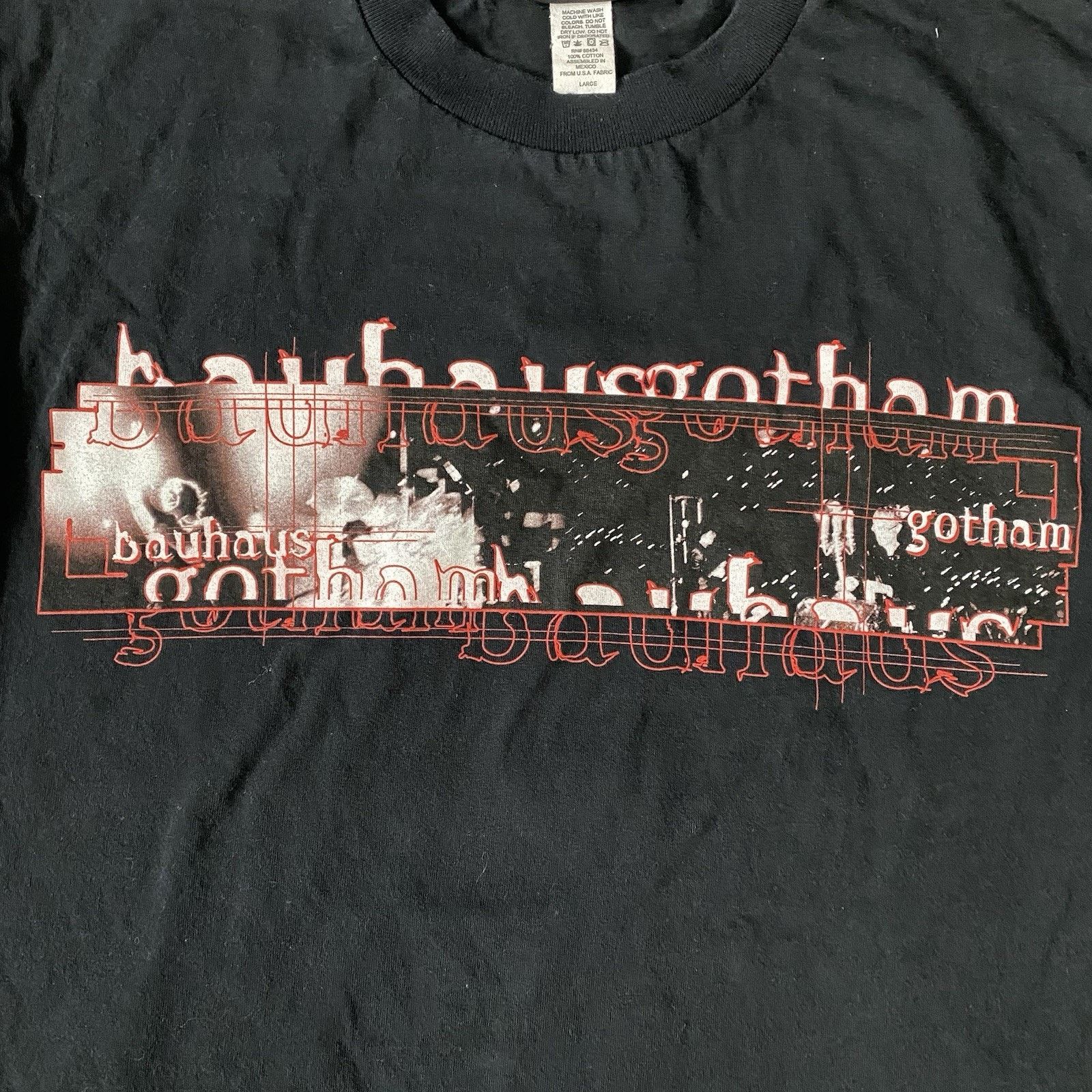 Giant Vintage 90s Bauhaus Gotham L Black Peter Murphy Shirt Punk Size US L / EU 52-54 / 3 - 2 Thumbnail