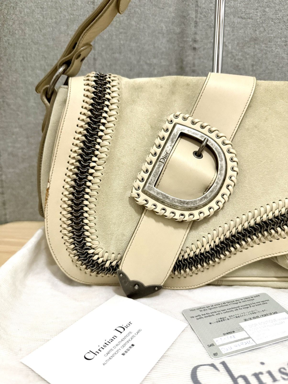 Dior 2005 Christian Dior Gaucho Saddle Bag John Galliano era Size ONE SIZE - 4 Thumbnail