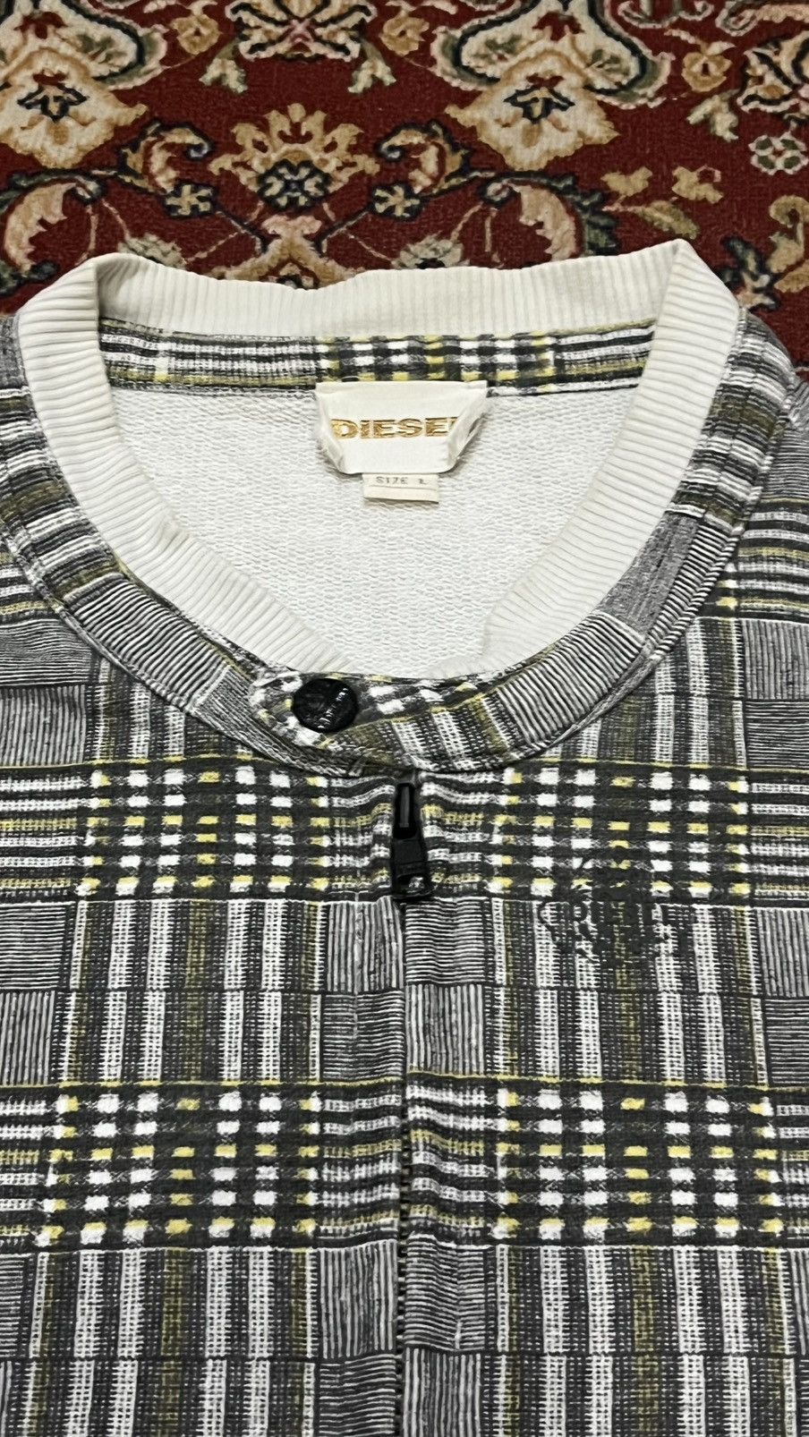 Diesel Vintage Diesel Plaid zipper jacket Size US L / EU 52-54 / 3 - 7 Thumbnail