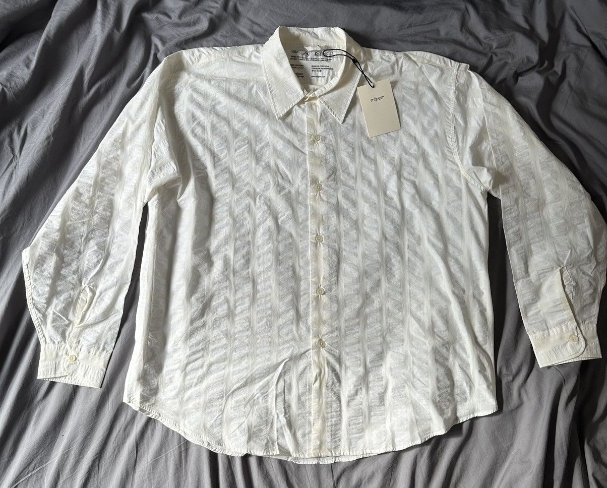 Mfpen Exact Shirt Wide Seersucker White/Cream Size M Size US M / EU 48-50 / 2 - 5 Thumbnail
