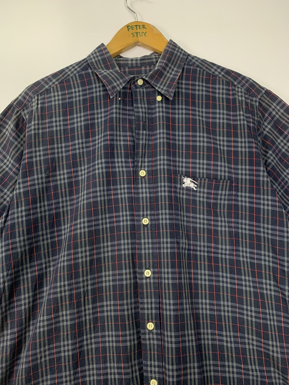 Burberry × Flannel × Vintage Burberrys Size US L / EU 52-54 / 3 - 3 Thumbnail