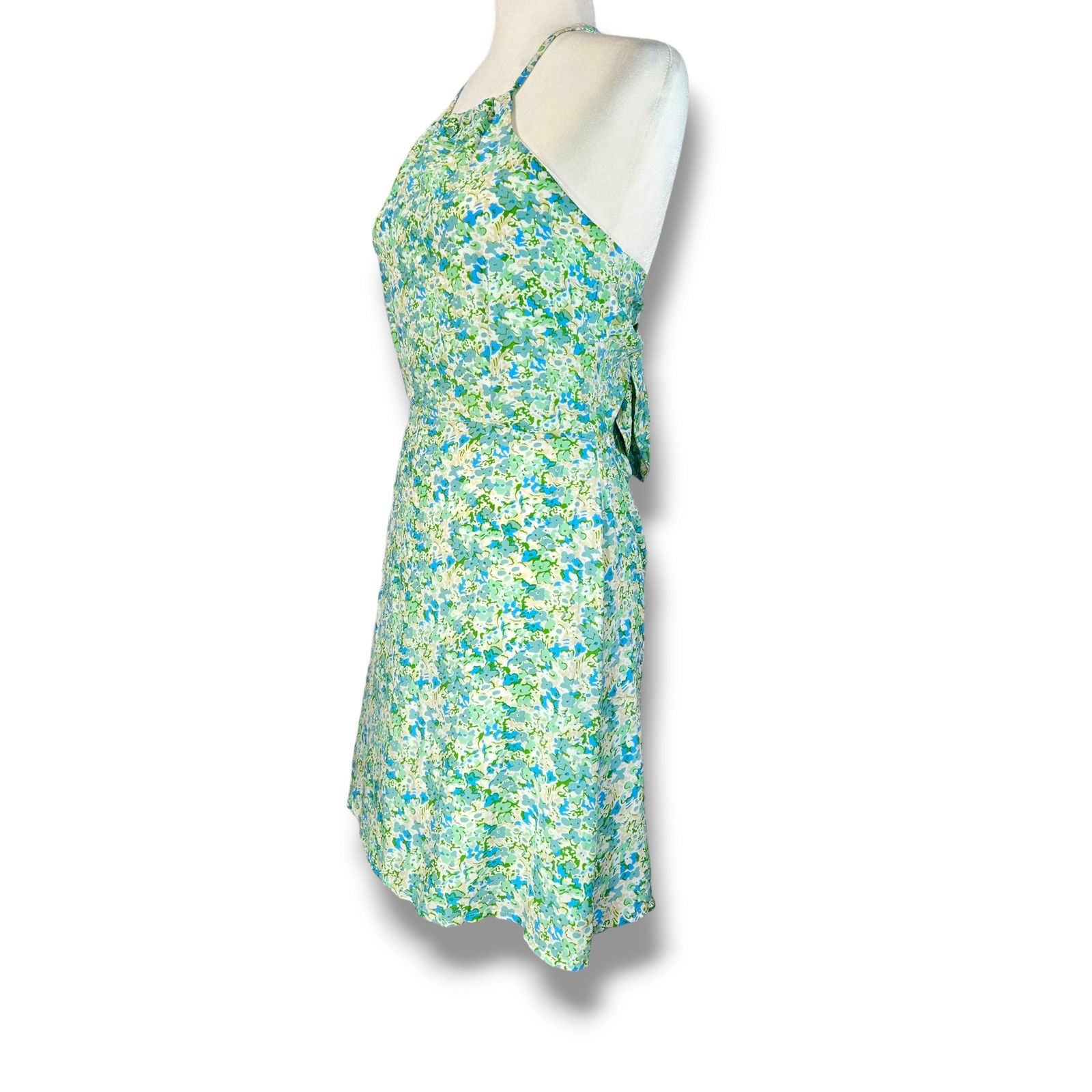 FAITHFULL NWT Faithfull the Brand Gaia Mini Dress Sz. 6 [M] Blue Green Size M / US 6-8 / IT 42-44 - 2 Thumbnail