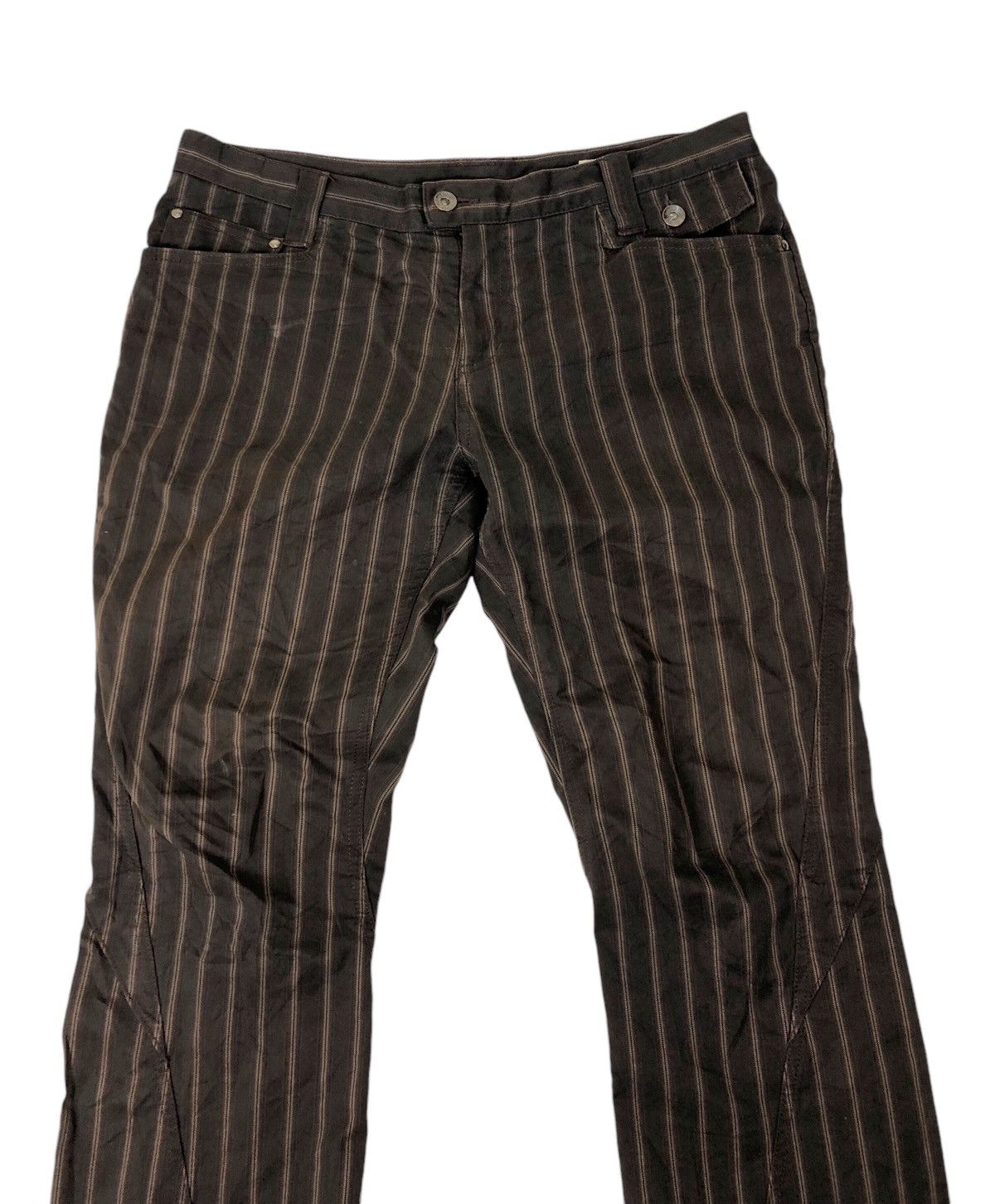 Japanese Brand × semanticdesign Sun Faded Semantic Design Low Rise Stripe Pants Size US 35 - 3 Thumbnail