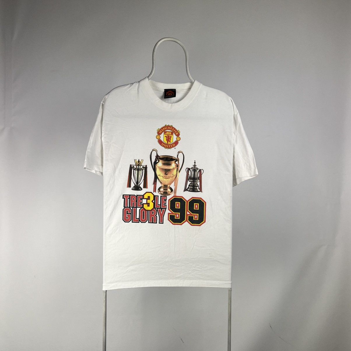 Band Tees Vintage 1999 Manchester United Big Logo T Shirt Football Size US L / EU 52-54 / 3 - 1 Thumbnail
