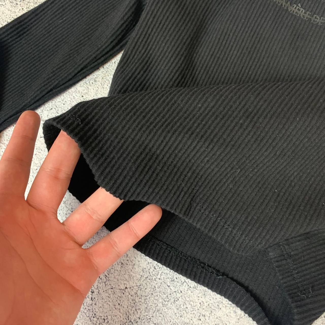 Maniere De Vior Maniere De Voir Women's Top Long Sleeve Size 6 Black Size M / US 6-8 / IT 42-44 - 8 Thumbnail