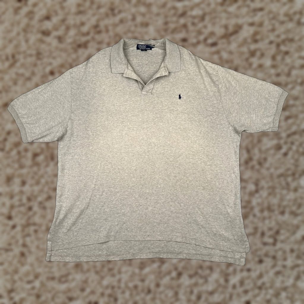 Ralph Lauren VINTAGE Ralph Lauren Polo Shirt Men 2XL Gray Short Sleeve Polo Shirt 2XL Gray Men Casual Sports Size US XXL / EU 58 / 5 - 1 Thumbnail