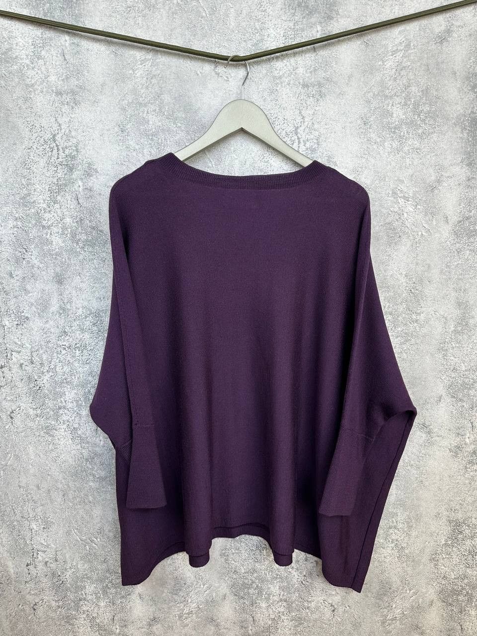 Other TOAST Oversized Superfine Wool Sweater Purple Boxy Batwing Size L / US 10 / IT 46 - 2 Thumbnail