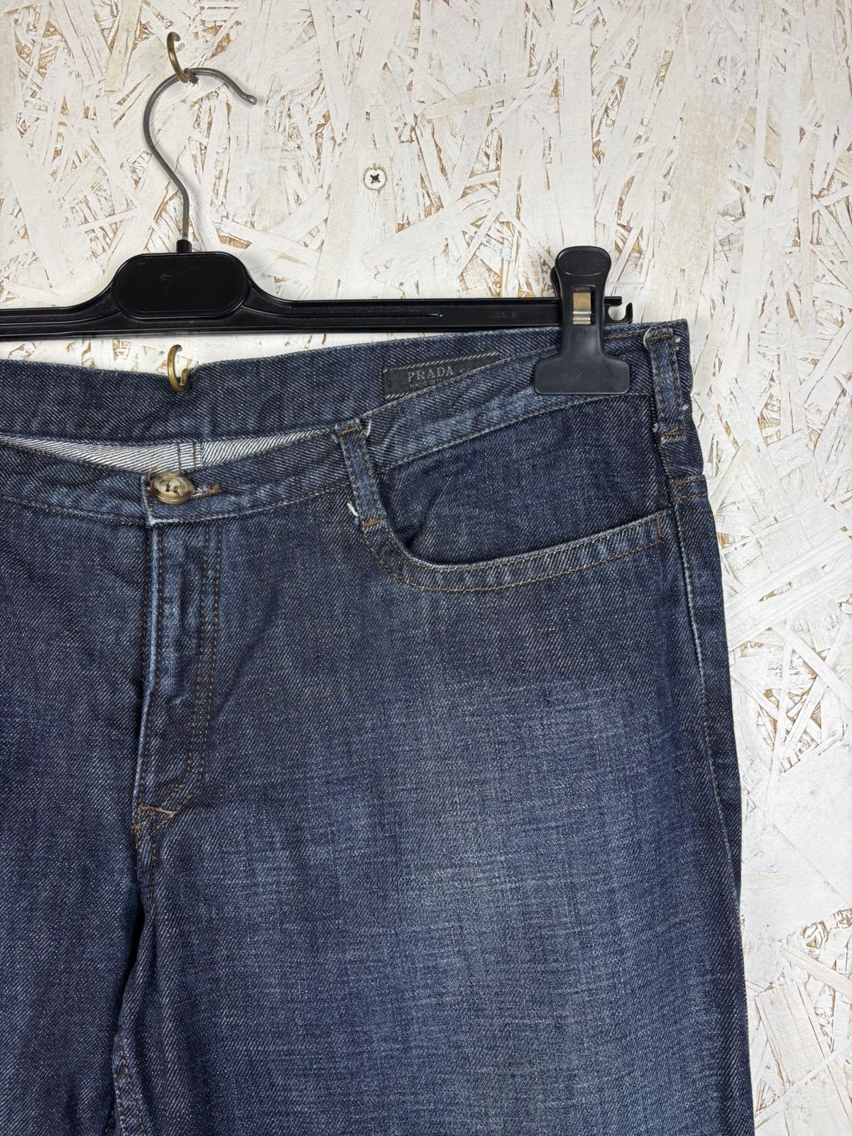 Prada Vintage Prada Straight Fit Denim Jeans Size 52 Size US 36 / EU 52 - 2 Thumbnail