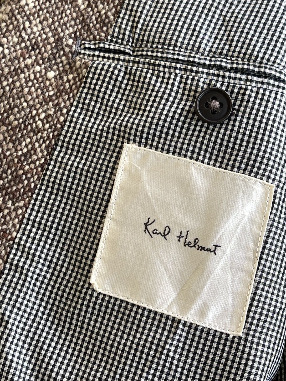 Karl Helmut Vintage Karl Helmut Wool Tweed Coat Size US S / EU 44-46 / 1 - 4 Thumbnail