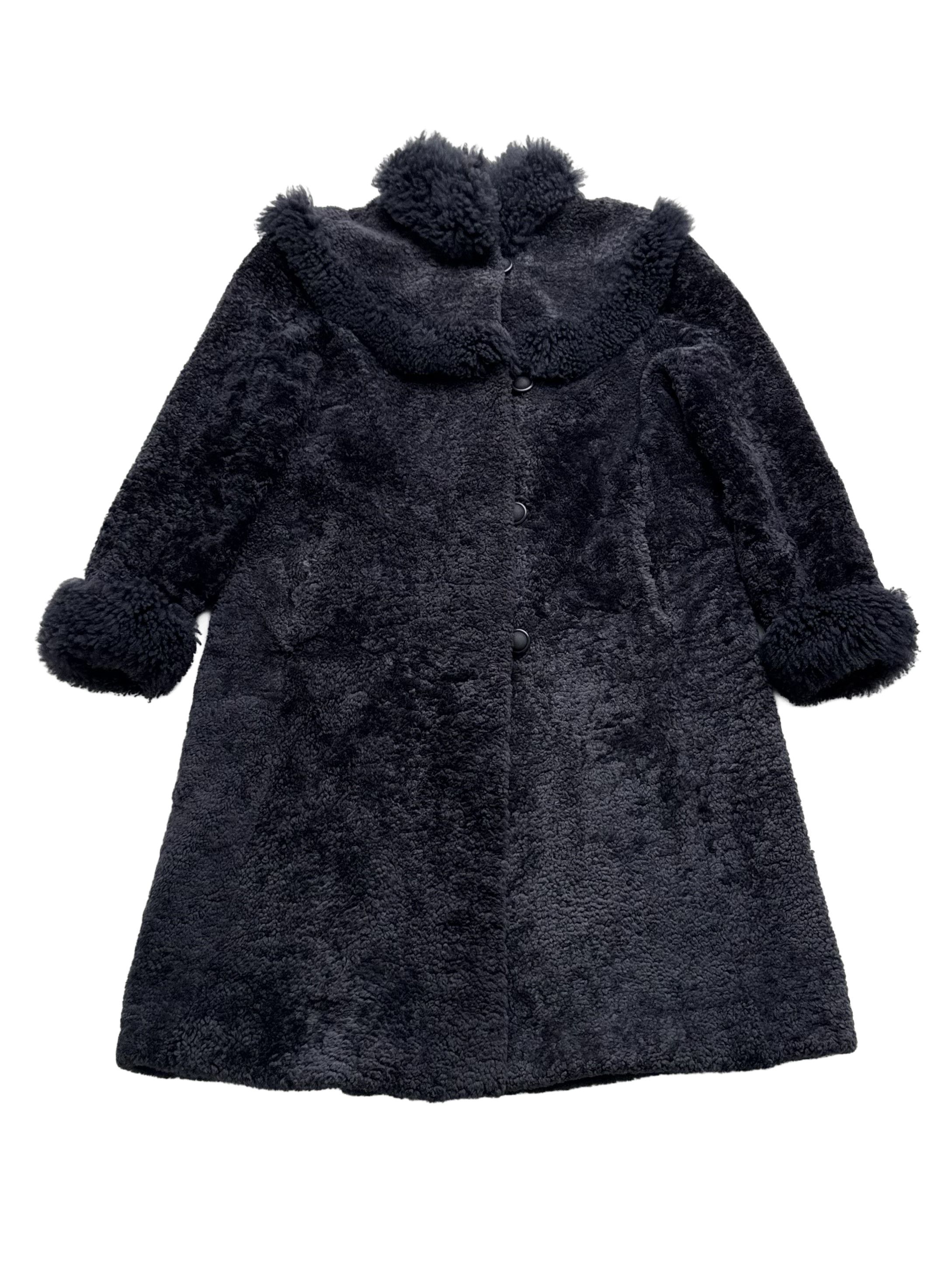 Vintage Vintage Real Sheepskin Coat Size L / US 10 / IT 46 - 5 Thumbnail
