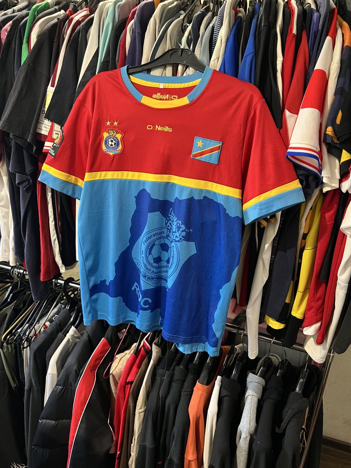 O'Neills × Vintage 2016/2018 VNTG ONEILS CONGO DR BNWT NATIONAL TEAM HOME SHIRT Size US M / EU 48-50 / 2 - 1 Thumbnail