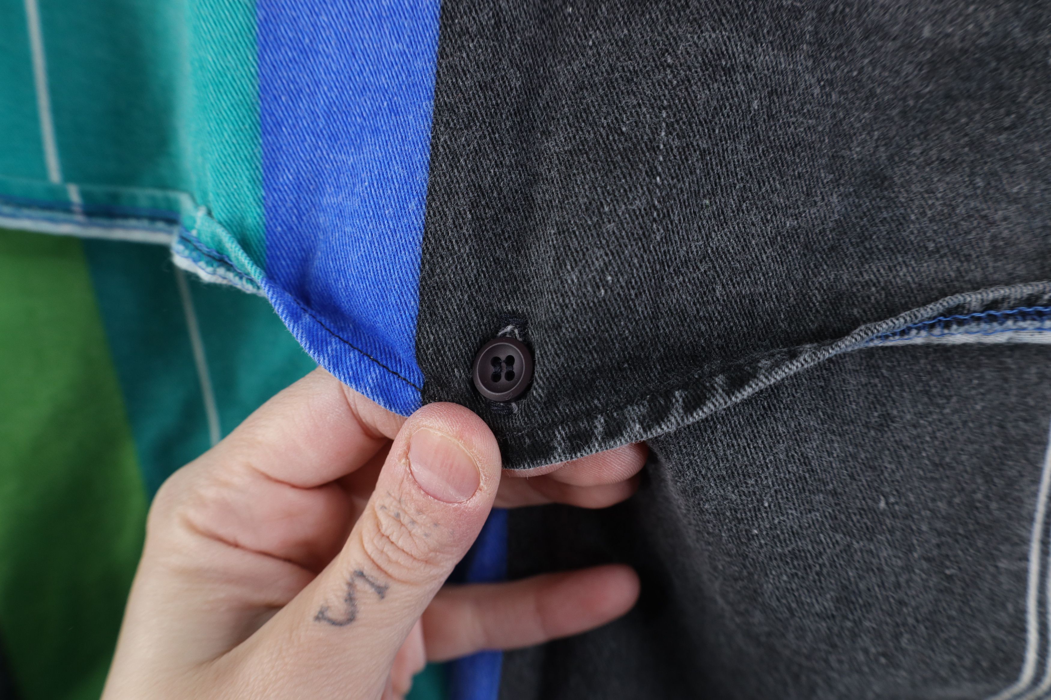 Vintage Vintage 90s Streetwear Western Band Collar Button Shirt USA Size US XL / EU 56 / 4 - 10 Thumbnail