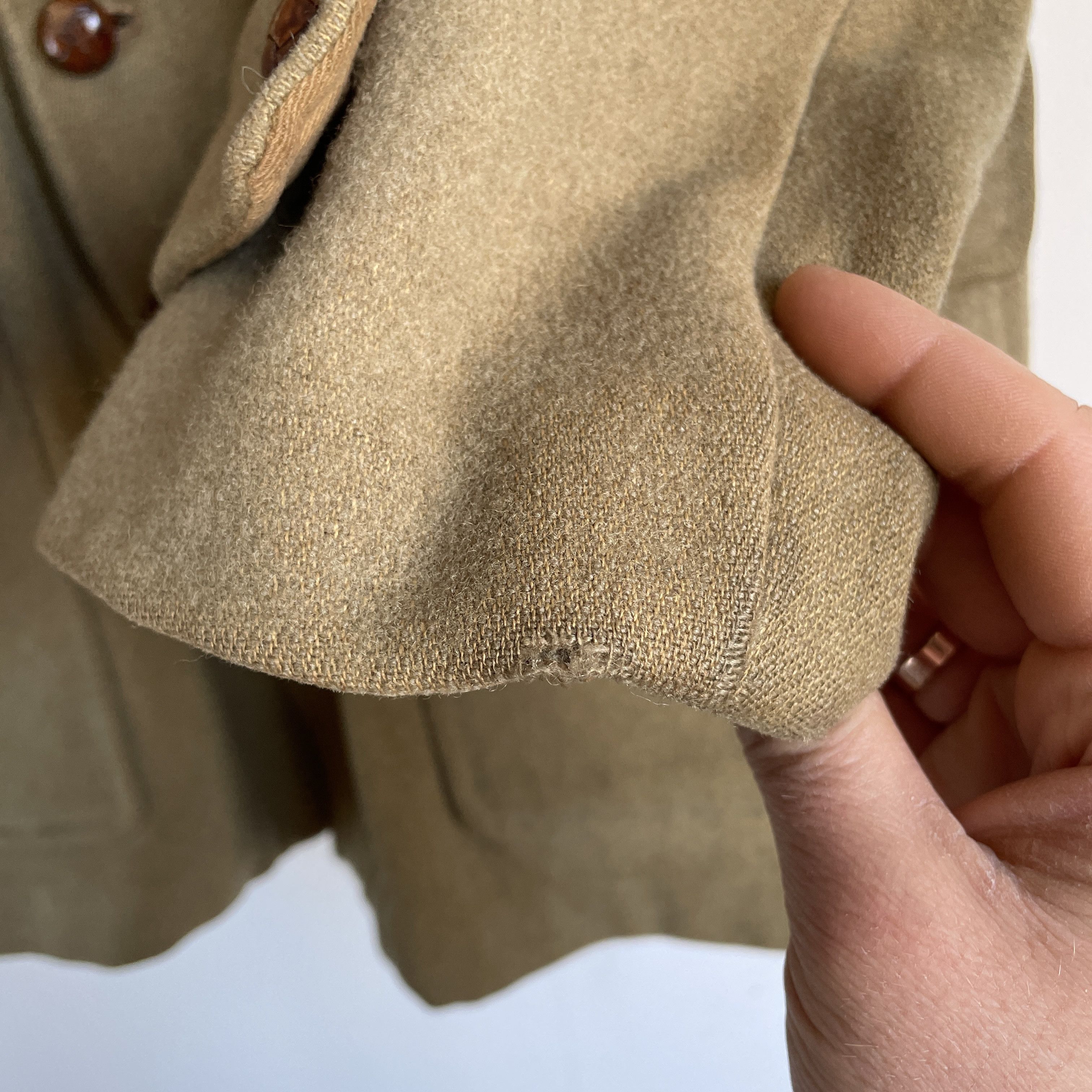 Vintage Vintage 50's 60's British Fur Collar Country Heavy Wool Coat Size US L / EU 52-54 / 3 - 19 Thumbnail
