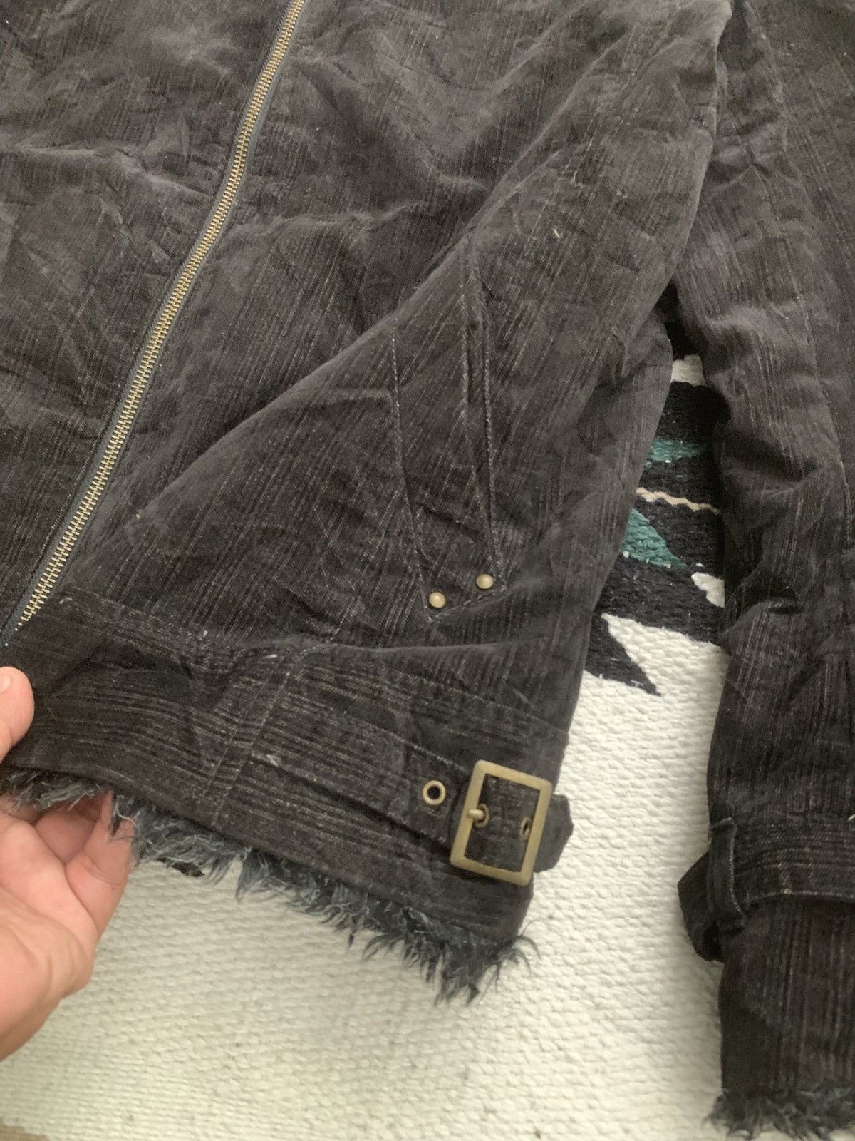 Smith's American Smiths American FUR JACKET GOTHIC PUNK Style Size US L / EU 52-54 / 3 - 8 Thumbnail