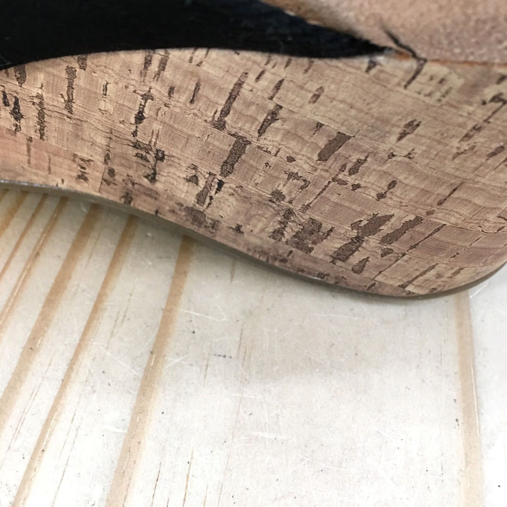 Vintage LifeStride Westcott Black Cork Wedge Slide Sandals Womens 9.5W Criss Cross Size US 10 / IT 40 - 4 Thumbnail
