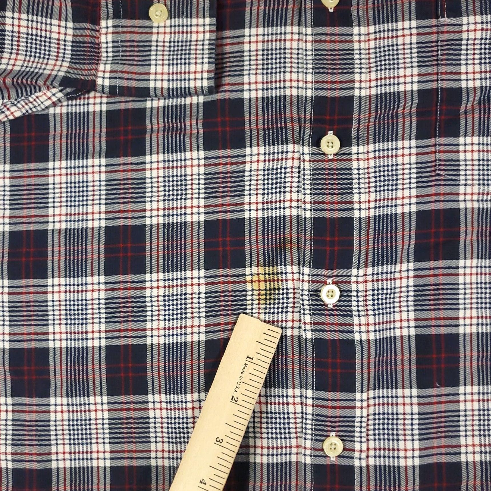 Nautica Nautica Shirt 2XL Plaid Button-Up Long Sleeve Cotton Casual Red/Blue Mens Size US XXL / EU 58 / 5 - 4 Thumbnail