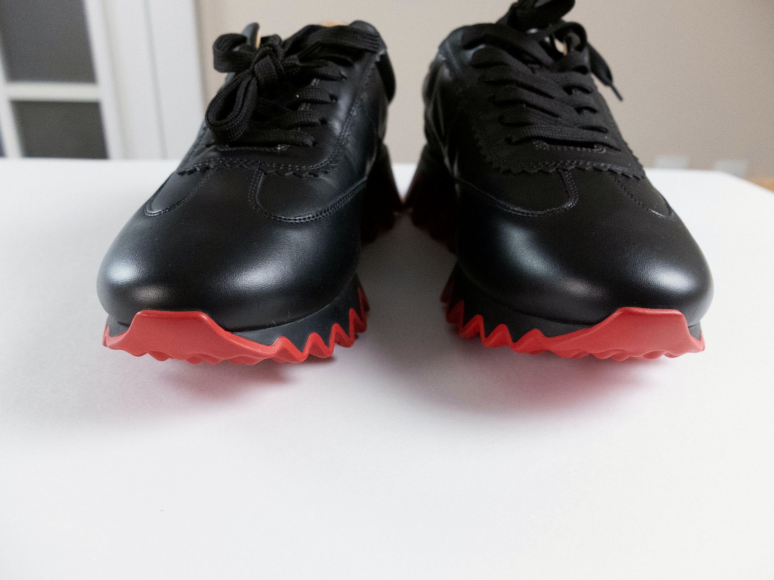 Christian Louboutin CHRISTIAN LOUBOUTIN Loubishark black leather sneakers 42.5 Size US 9.5 / EU 42-43 - 7 Thumbnail