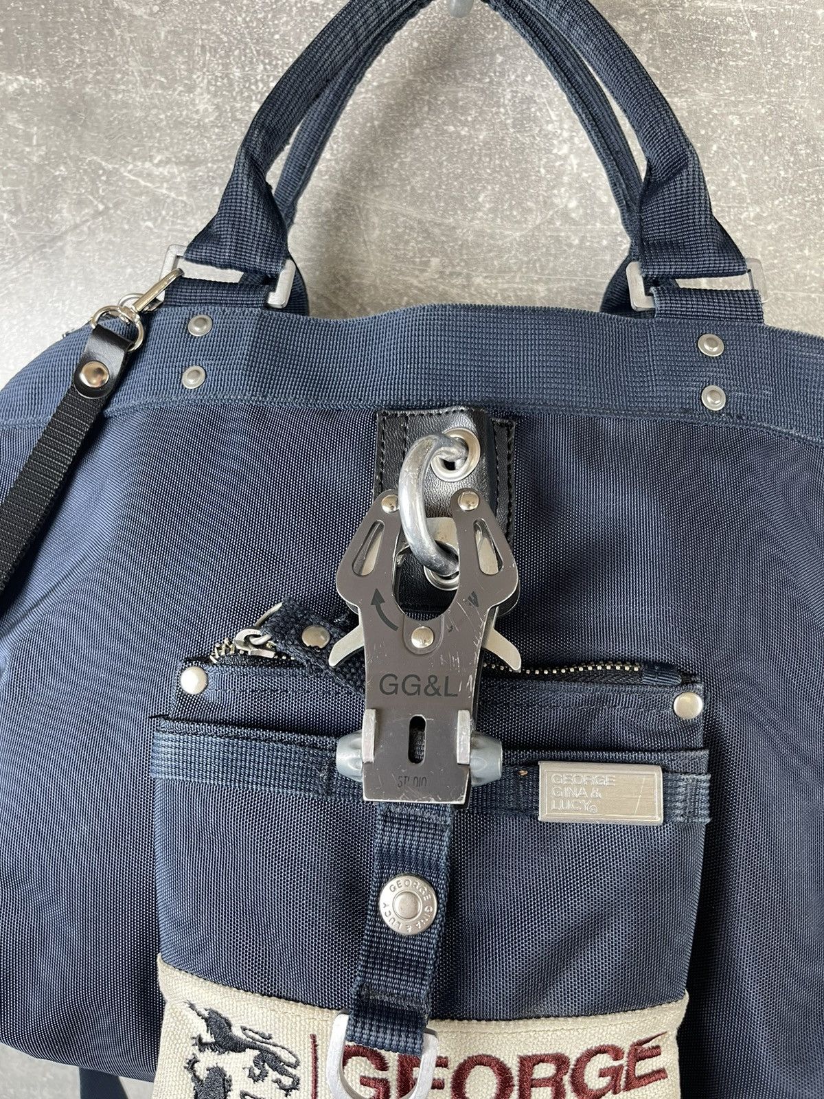 George Gina & Lucy George Gina & Lucy Miss Perfect Blue Nylon Shoulder Tote Bag Size ONE SIZE - 4 Thumbnail