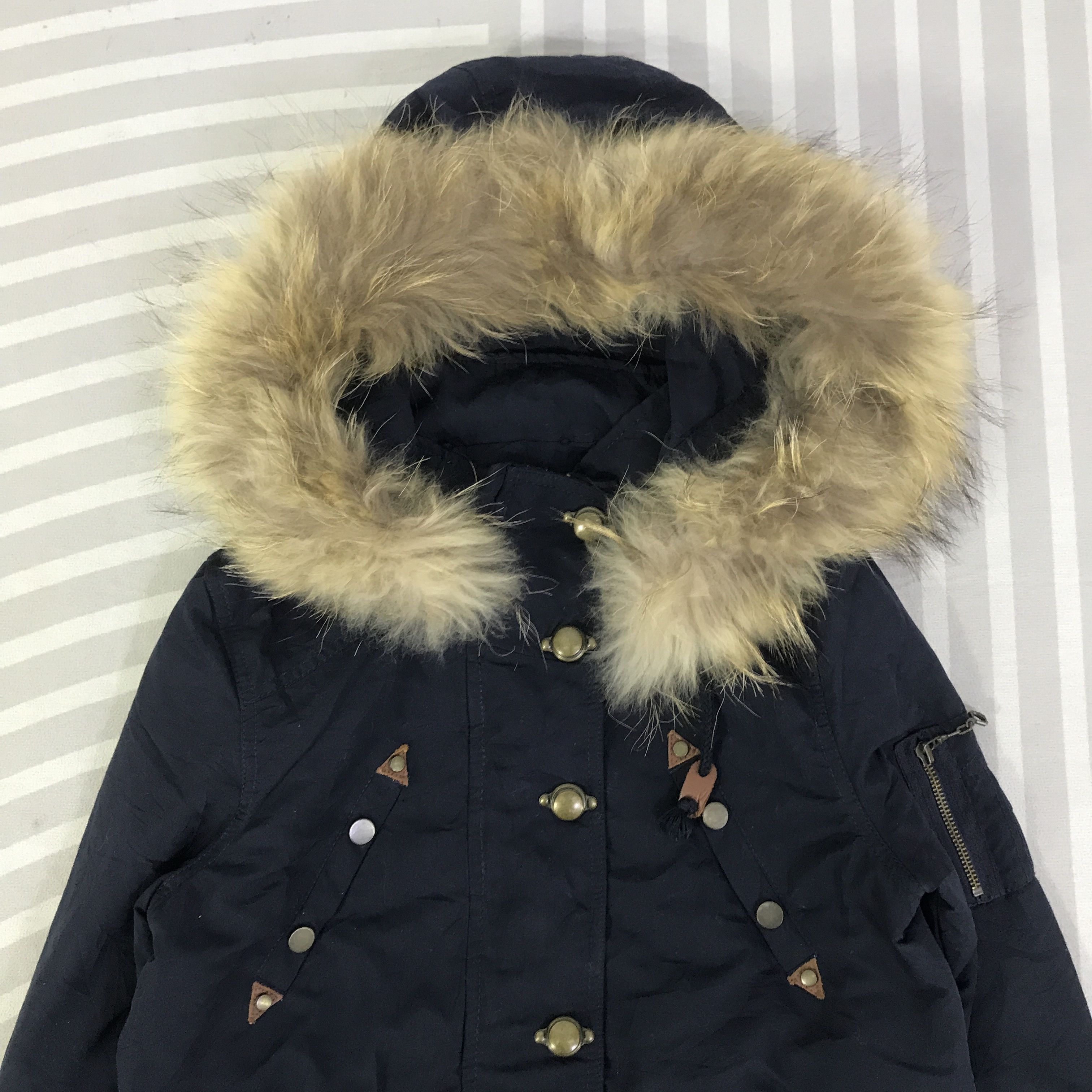 Japanese Brand Vintage Spiral Girl Fur Hoodie Jacket K122B14 Size M / US 6-8 / IT 42-44 - 2 Thumbnail