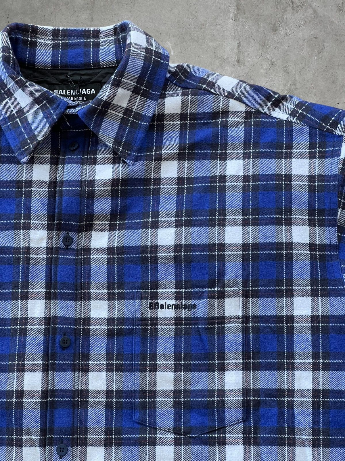 Balenciaga Balenciaga Quilt Lined Flannel Size US XL / EU 56 / 4 - 4 Thumbnail