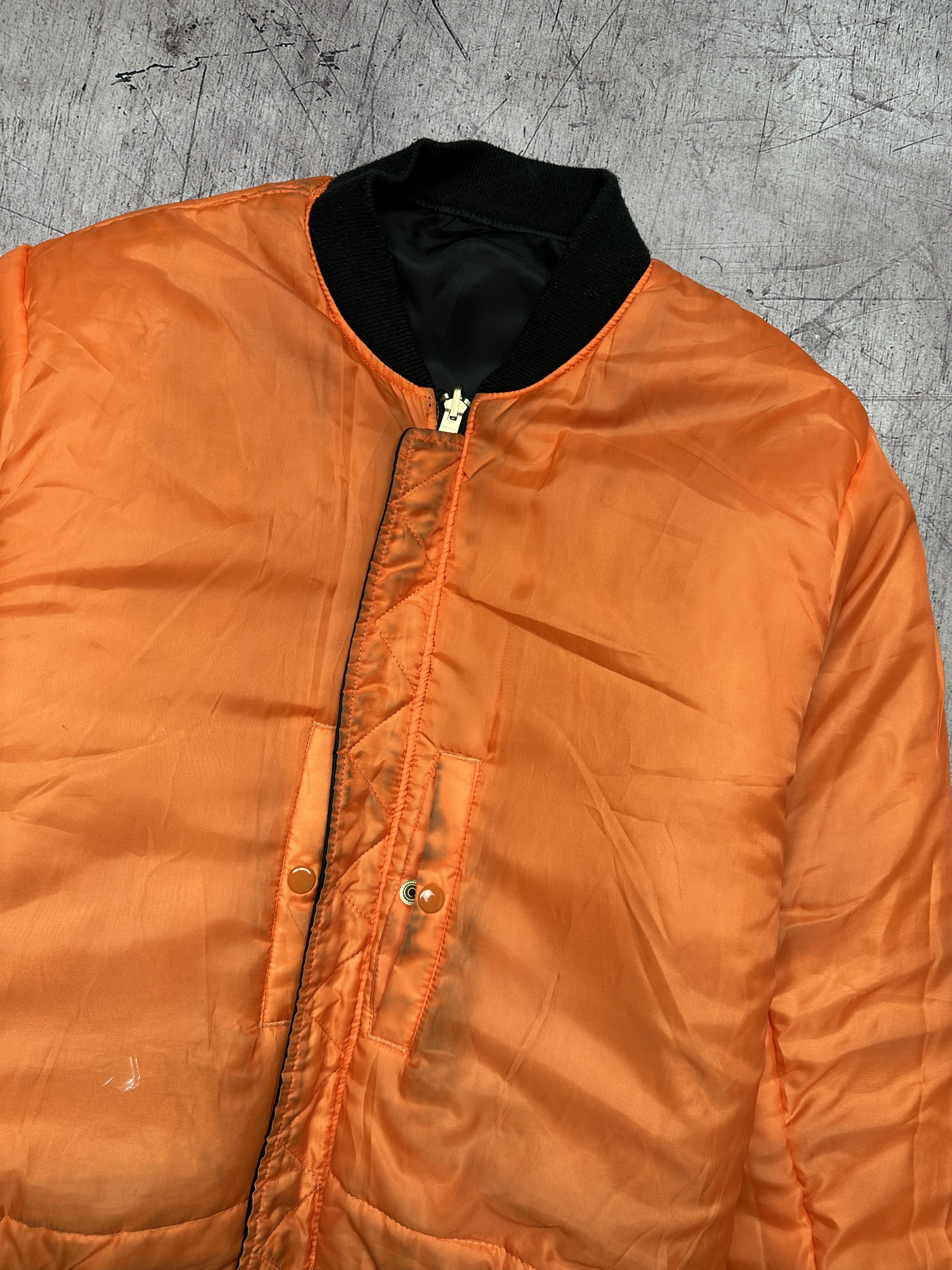Vintage Vintage MA 1 Bomber Jacket Military Flyers Nylon Size US L / EU 52-54 / 3 - 9 Thumbnail