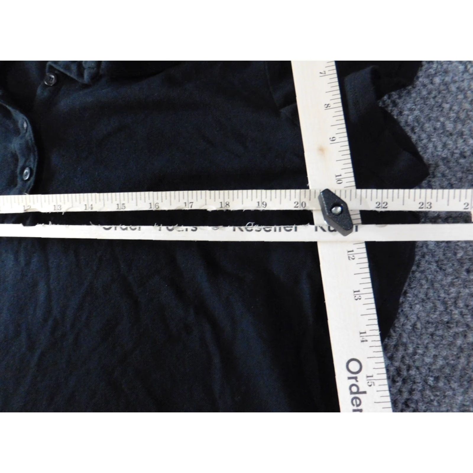 Southpole Southpole Polo Shirt 2X Plus Black Womens Casual Short Sleeve Crew Neck Pullover Cotton Linen Rayon Button Basic Classic Womens Size XXL / US 16-18 / IT 52-54 - 5 Thumbnail