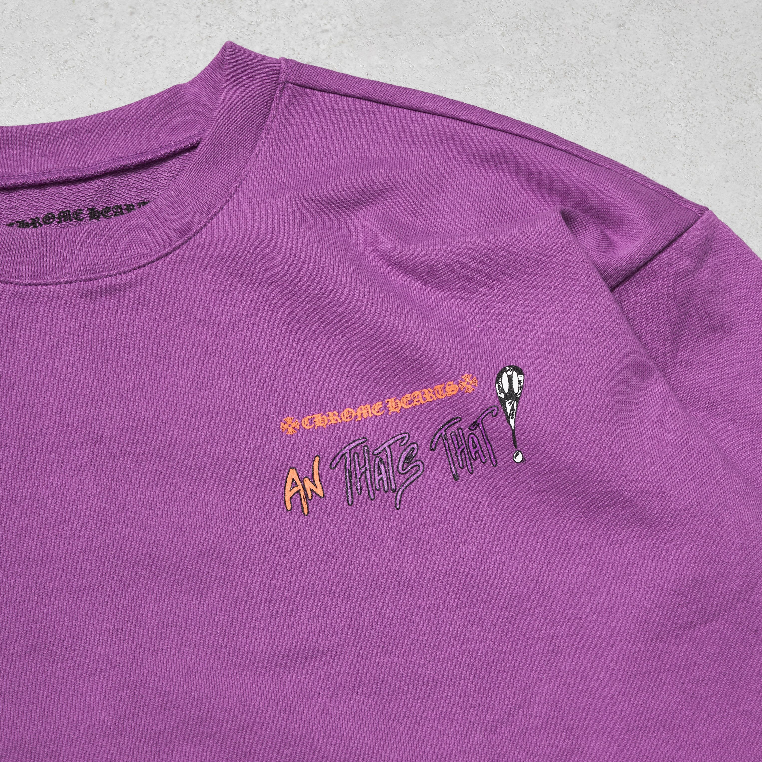 Chrome Hearts CHROME HEARTS Matty Boy I Want More Not Less Sweater PURPLE Size US XL / EU 56 / 4 - 8 Thumbnail