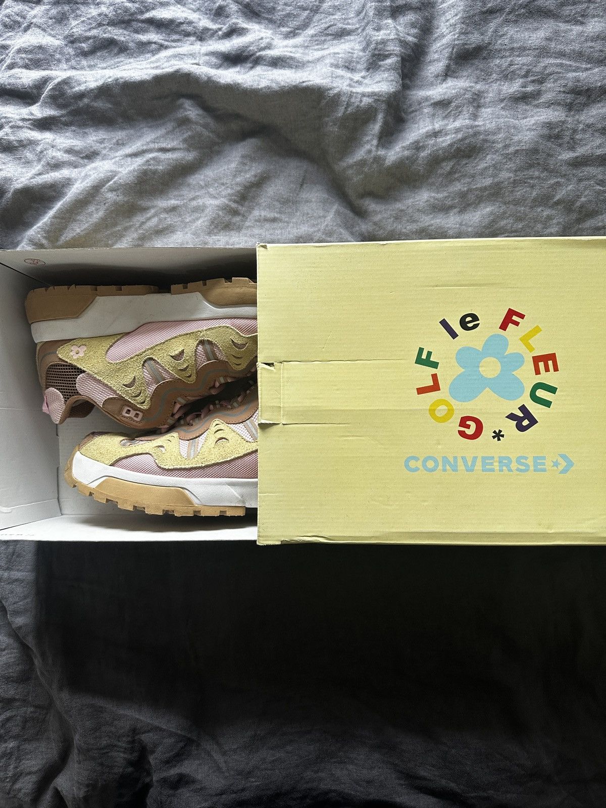 Converse × Golf le Fleur Golf Le Fleur Parfait Pink Size US 10.5 / EU 43-44 - 3 Thumbnail