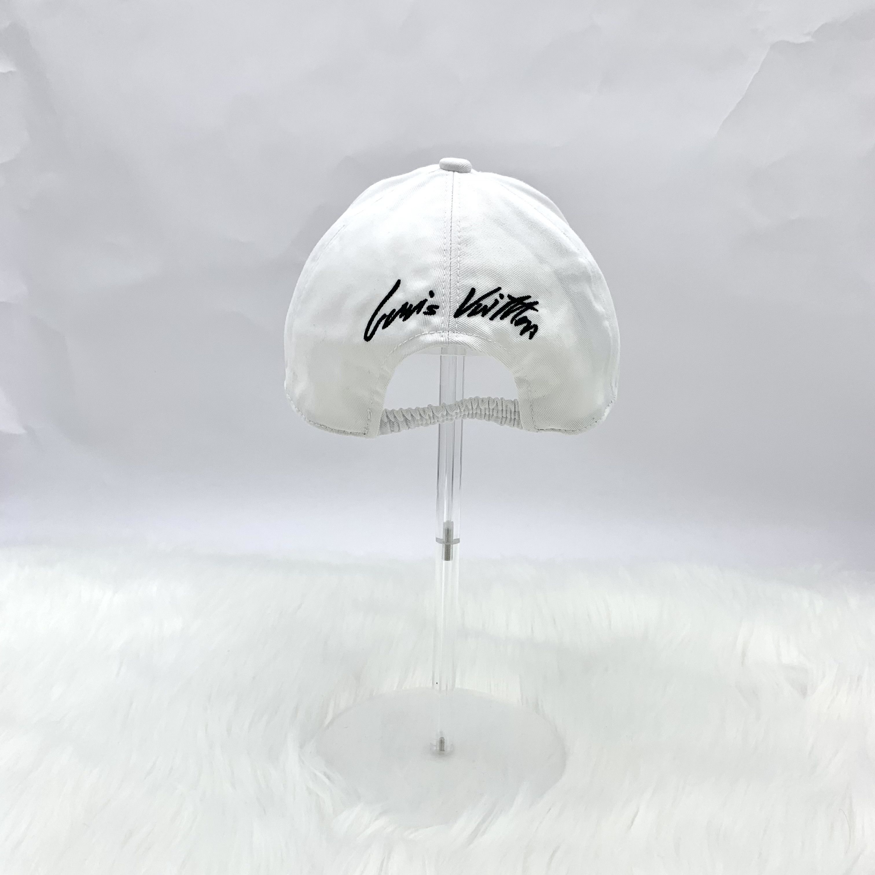 Louis Vuitton Louis Vuitton White Logo Cotton Cap (57) Size ONE SIZE - 7 Thumbnail