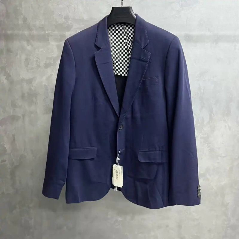 Moschino Moschino Men's Blue Cotton Blazer 0089 Size US XL / EU 56 / 4 - 1 Thumbnail