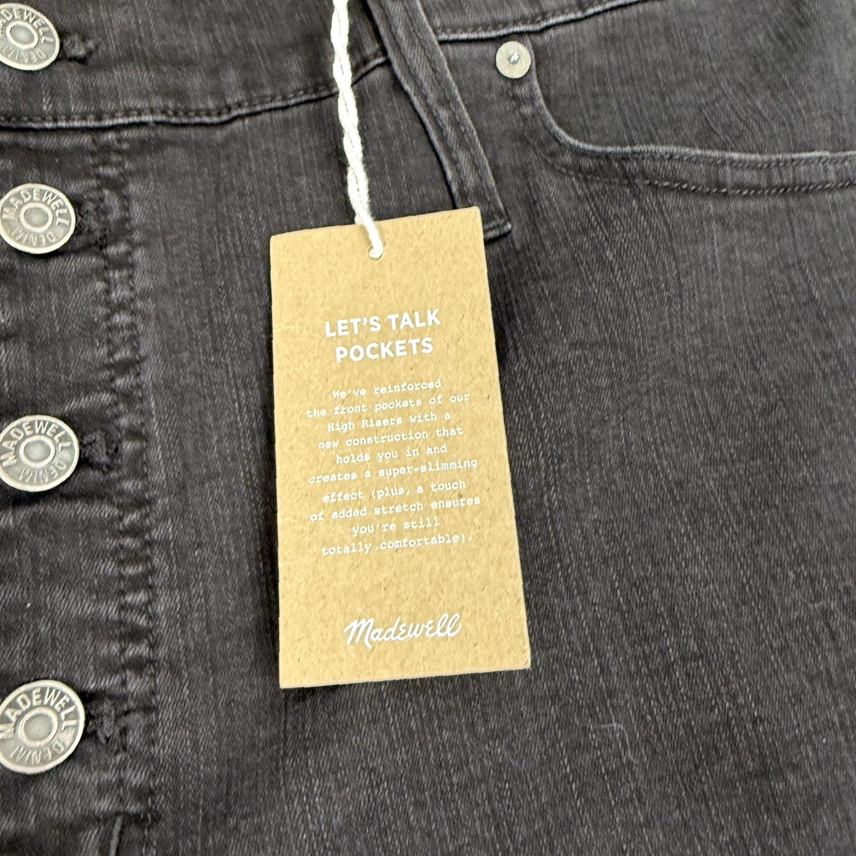Madewell Madewell Jeans Skinny Dark Wash 9" High-Rise Plus Size 36 Button Fly NWT Men Size US 36 / EU 52 - 4 Thumbnail