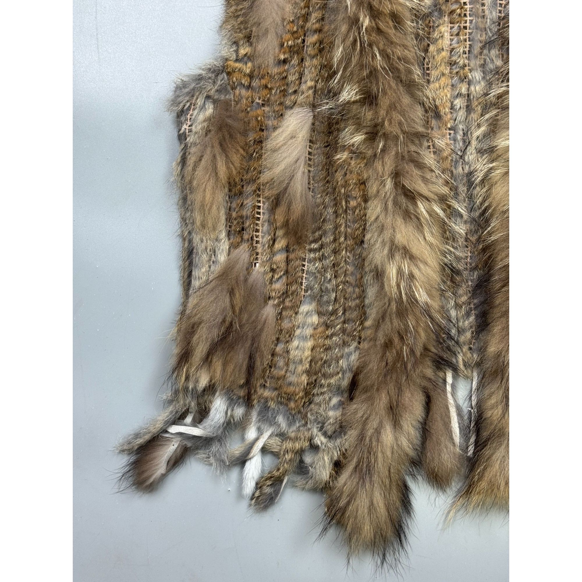 Other Unisex Angelique.L Marmor Rabbit Fur Vest (Y1277) Size L / US 10 / IT 46 - 2 Thumbnail