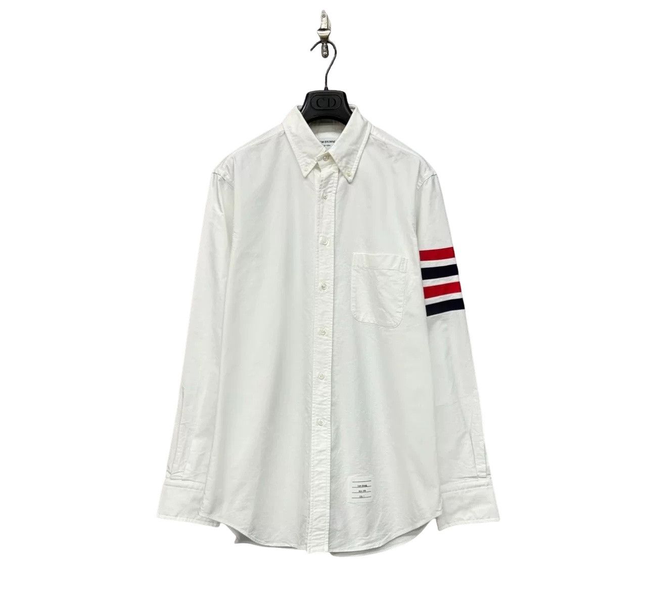 Thom Browne Thom Browne 4-Bar Stripe Oxford Shirt Size 4 Size US XL / EU 56 / 4 - 1 Thumbnail