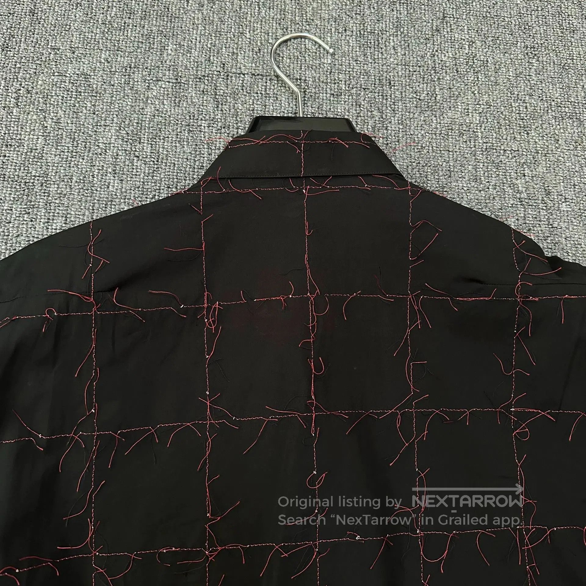 Dior Dior Homme Red Stitch Runway Shirt. Size US M / EU 48-50 / 2 - 5 Thumbnail